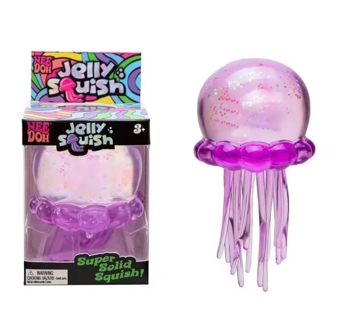NeeDoh Jelly Squish Jellyfish Purple
