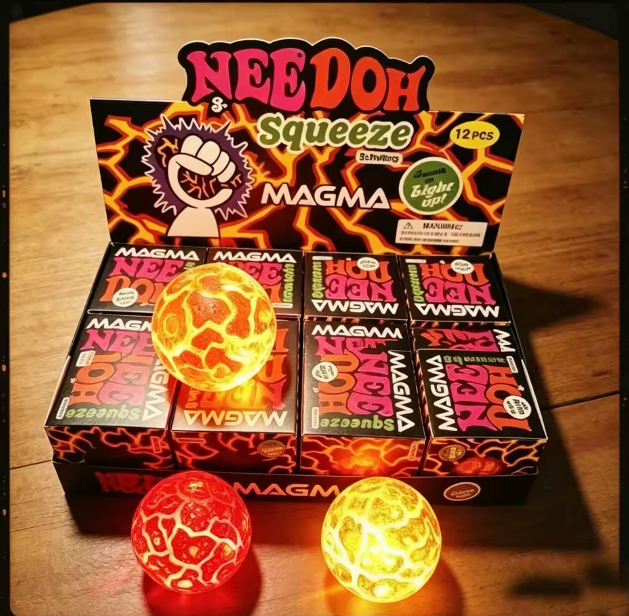 Magma Nee Doh light-up stress ball